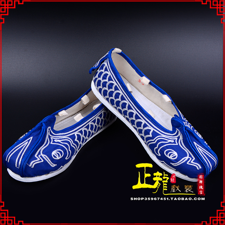 广陵戏鞋舞台演出鞋水路英雄三义斋布底鱼鳞洒