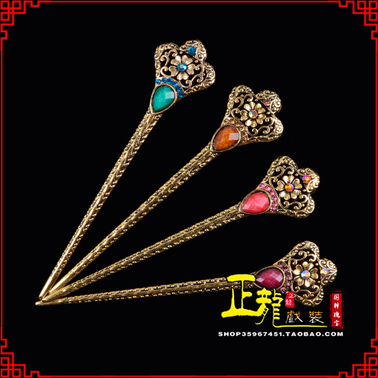 广陵头饰老旦青衣员外夫人簪子 老旦发簪