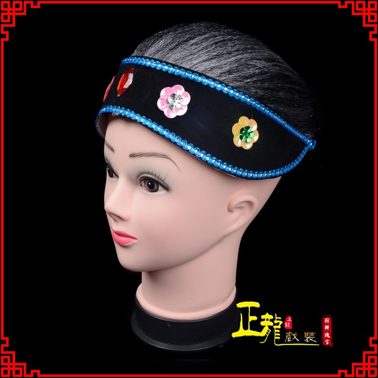 广陵老旦媒婆穷老太婆假发套 老旦头套