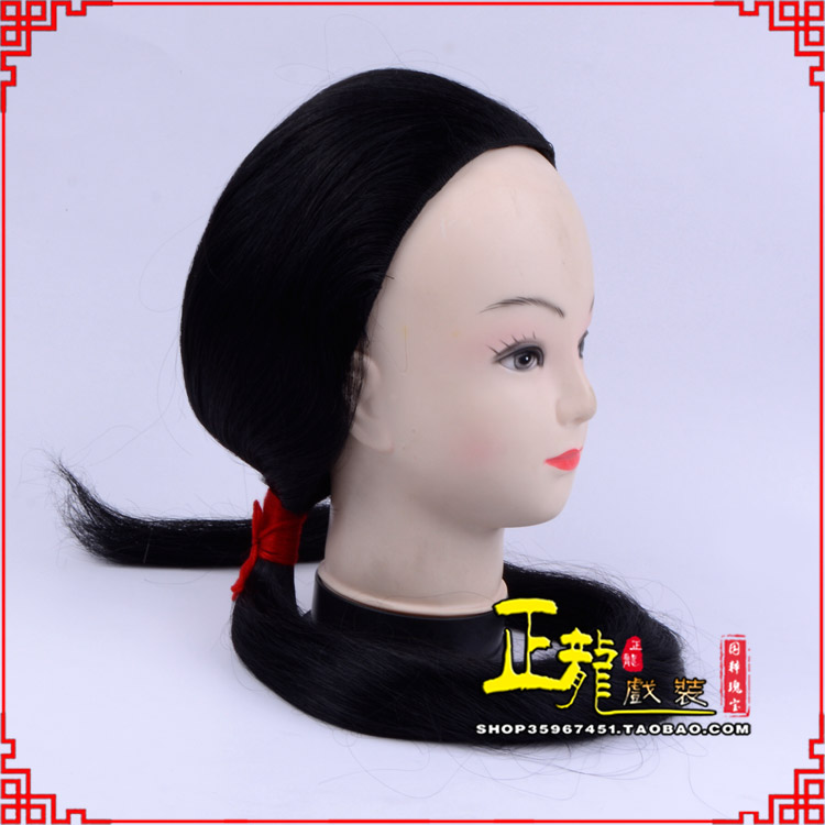 广陵古装影视演出头套花旦假发 真发古装发