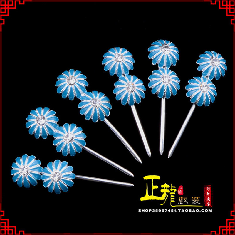 广陵头面泡子旦角化妆头饰 仿点绸泡子