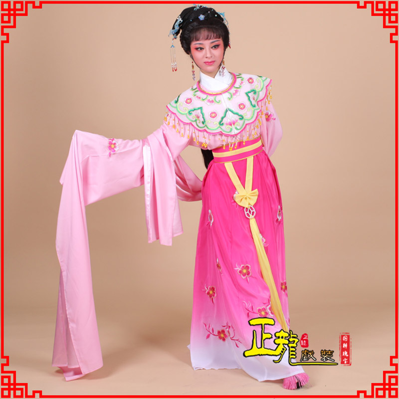 广陵水袖青衣练功花旦服 梅花古装衣