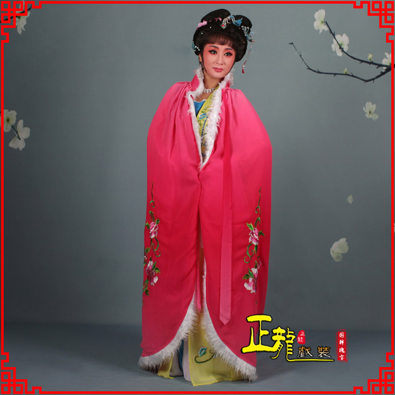 广陵小花旦绣花斗篷 花旦披风