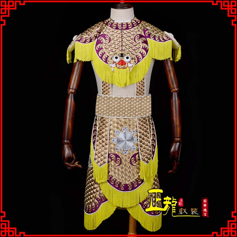 广陵武将士兵云肩鱼鳞侉子